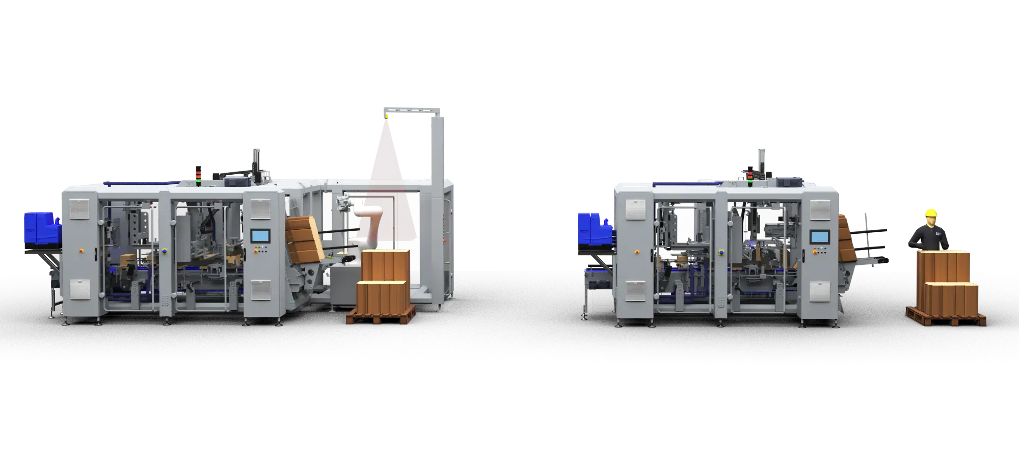 2 cana machines for cartoning